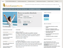 Tablet Screenshot of guiacuerpomente.com